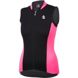 Etxeondo Konbina Jersey Sleeveless Cycling Women's Black/Pink size medium